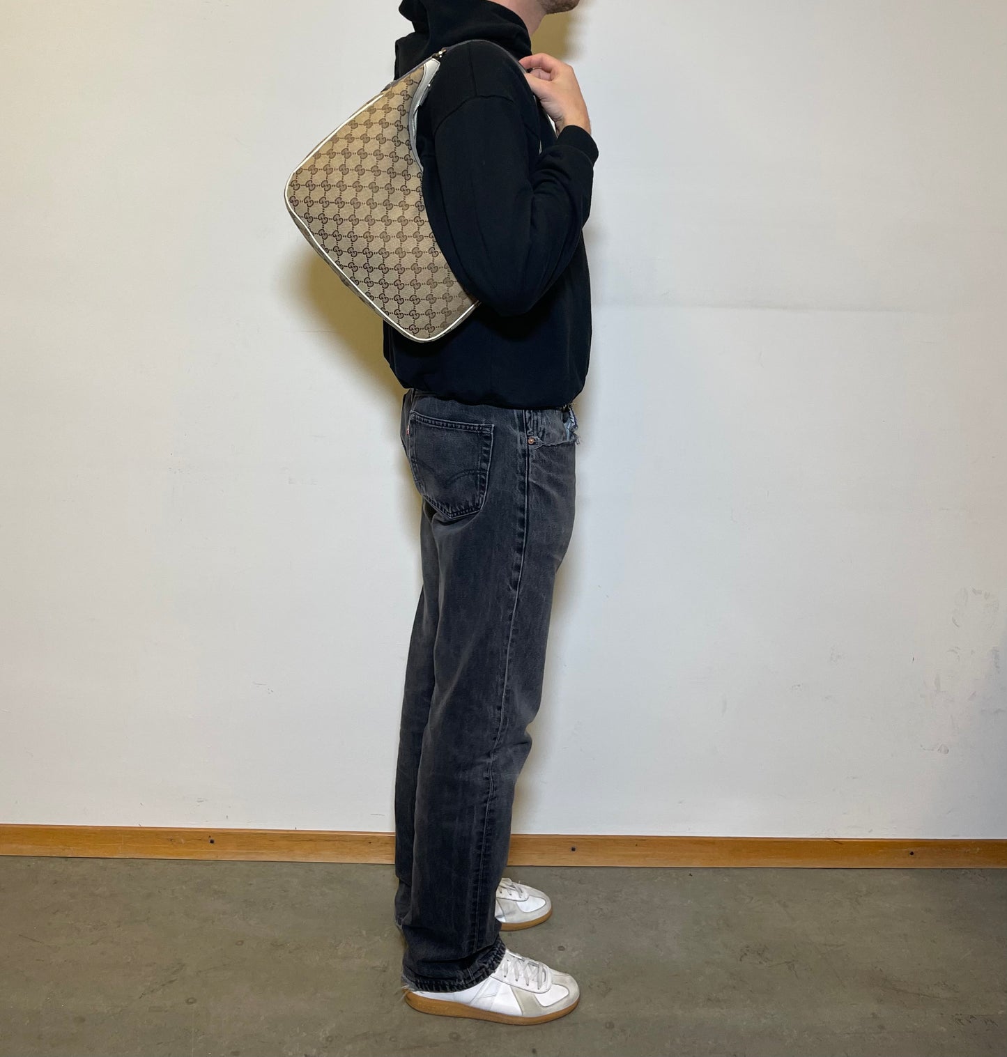 Gucci Canvas Hobo Bag