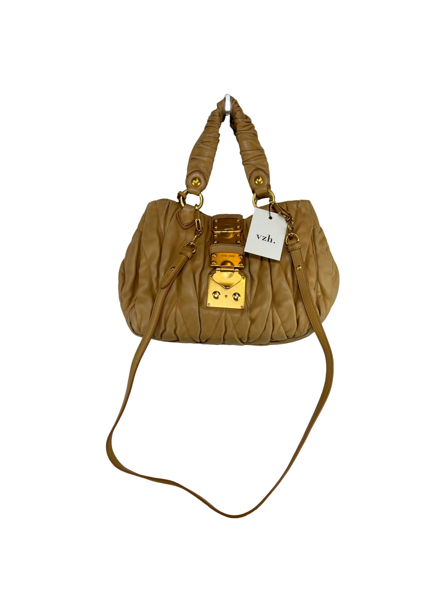Miu Miu Matelasse Leather Crossbody Bag