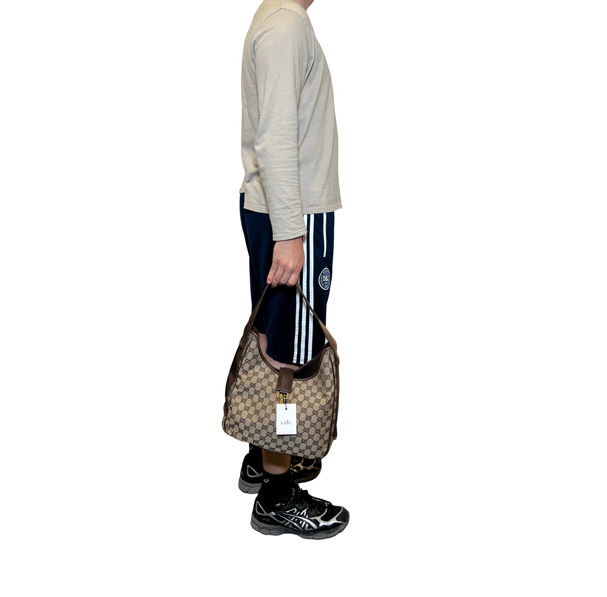 Gucci Canvas Monogram Shoulder Bag