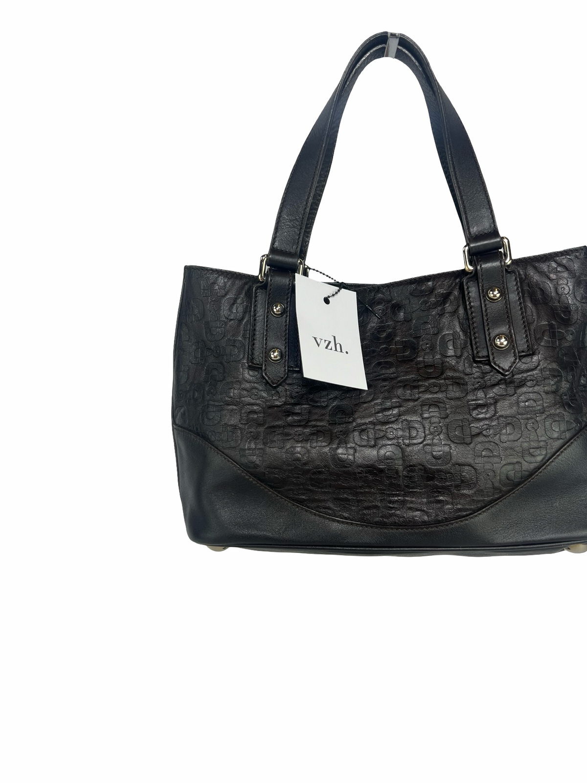 Gucci Leather Horsebit Pattern Shoulder Bag