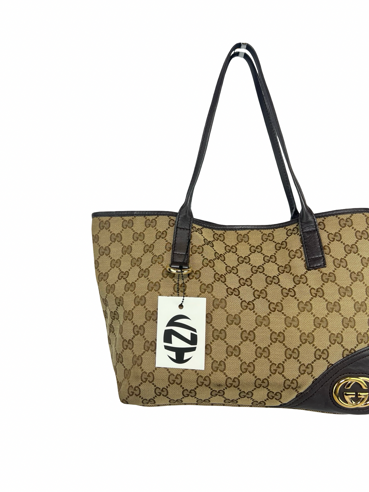 Gucci Britt Canvas Tote Bag