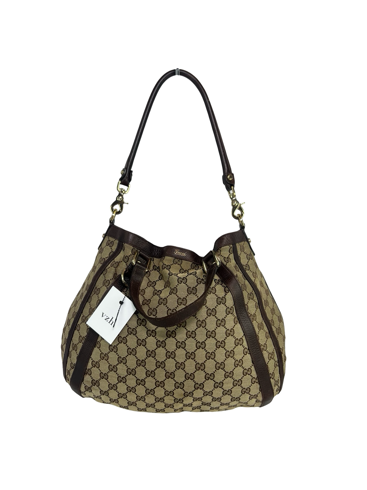 Gucci Canvas Convertible Hobo Bag