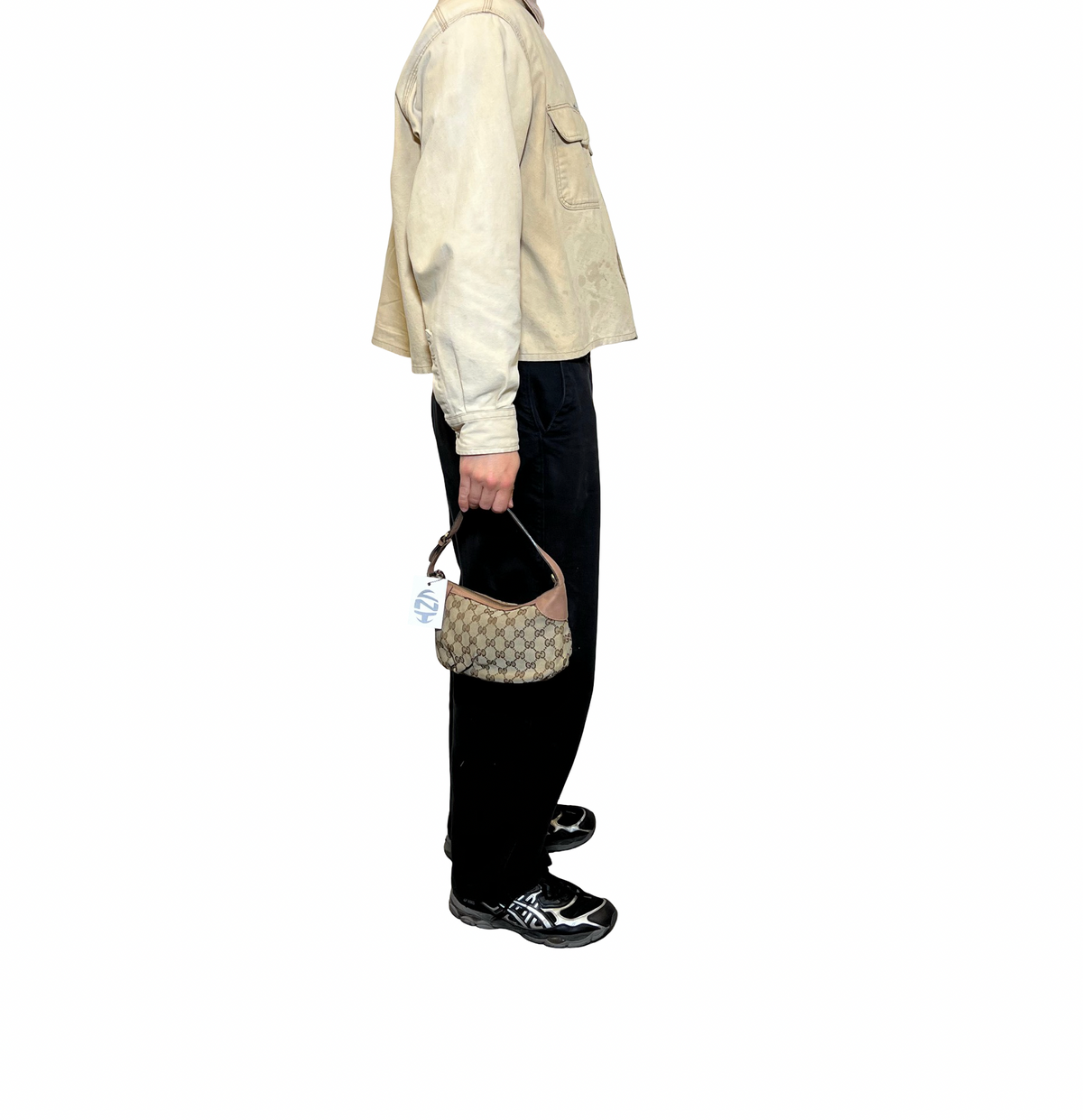 Gucci Canvas Web Shoulder Bag