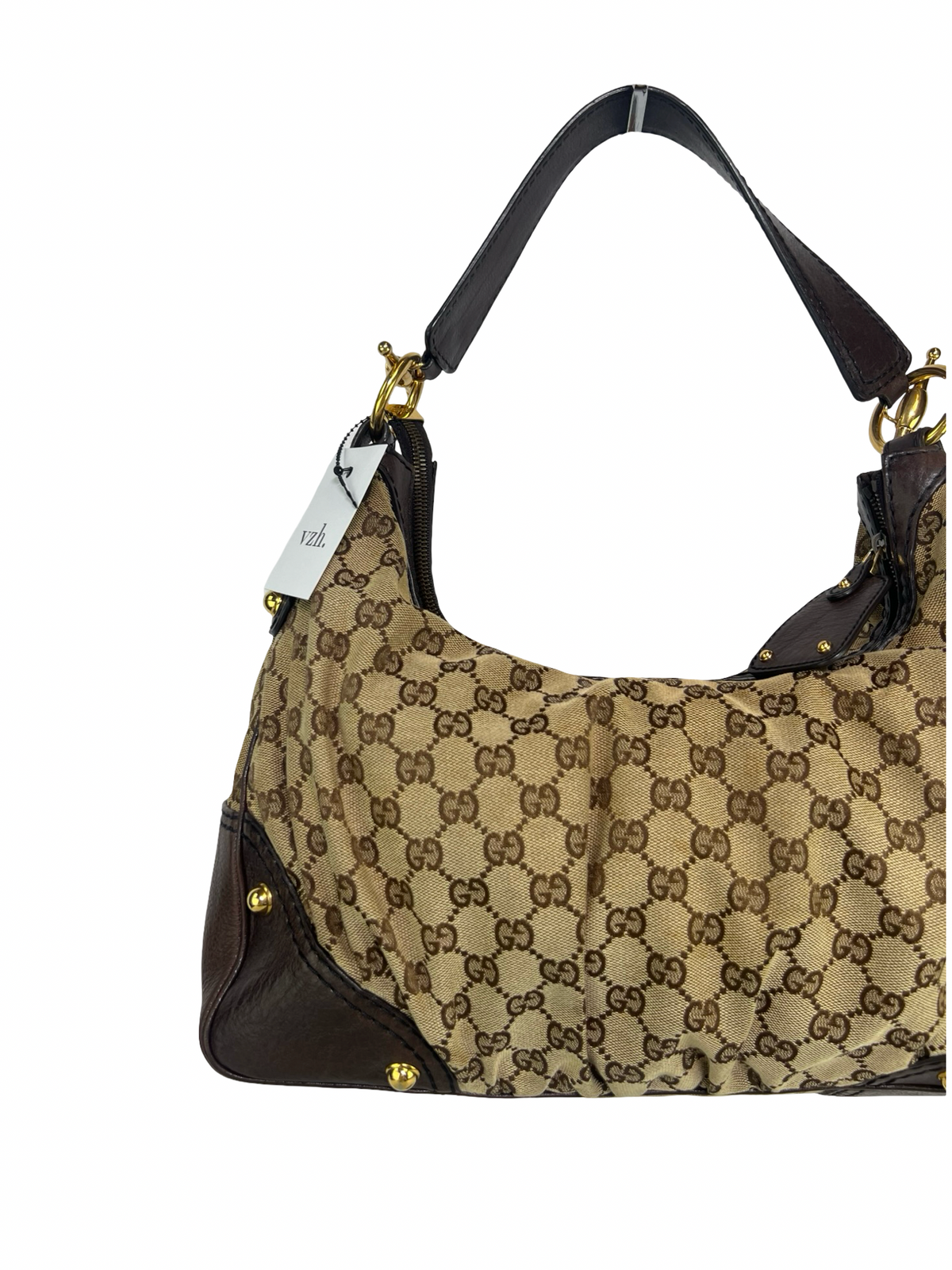 Gucci GG Canvas Jockey Hobo Bag