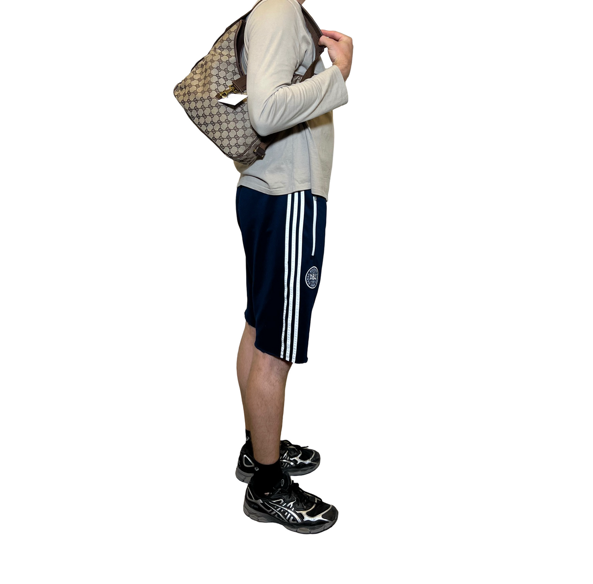 Gucci Canvas Monogram Shoulder Bag