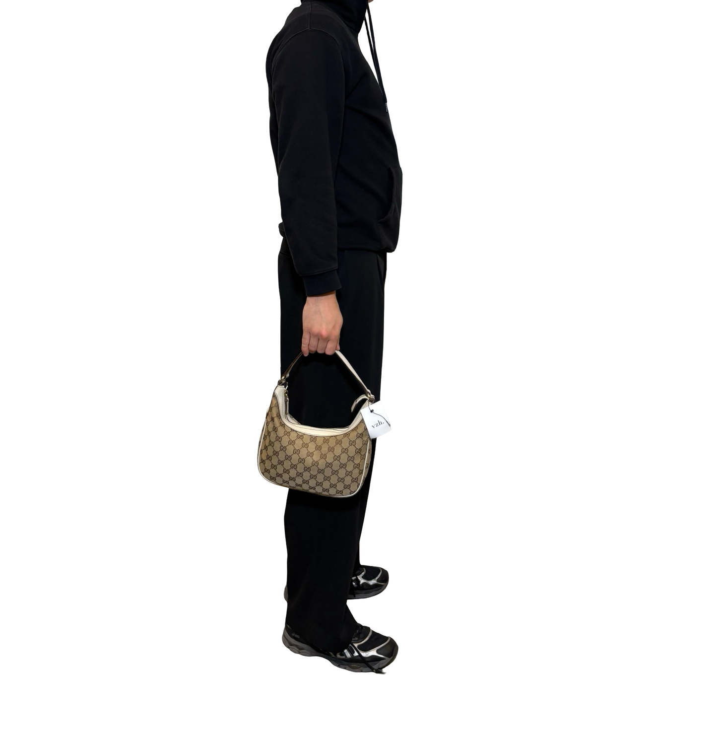 Gucci Canvas Hobo Shoulder Bag