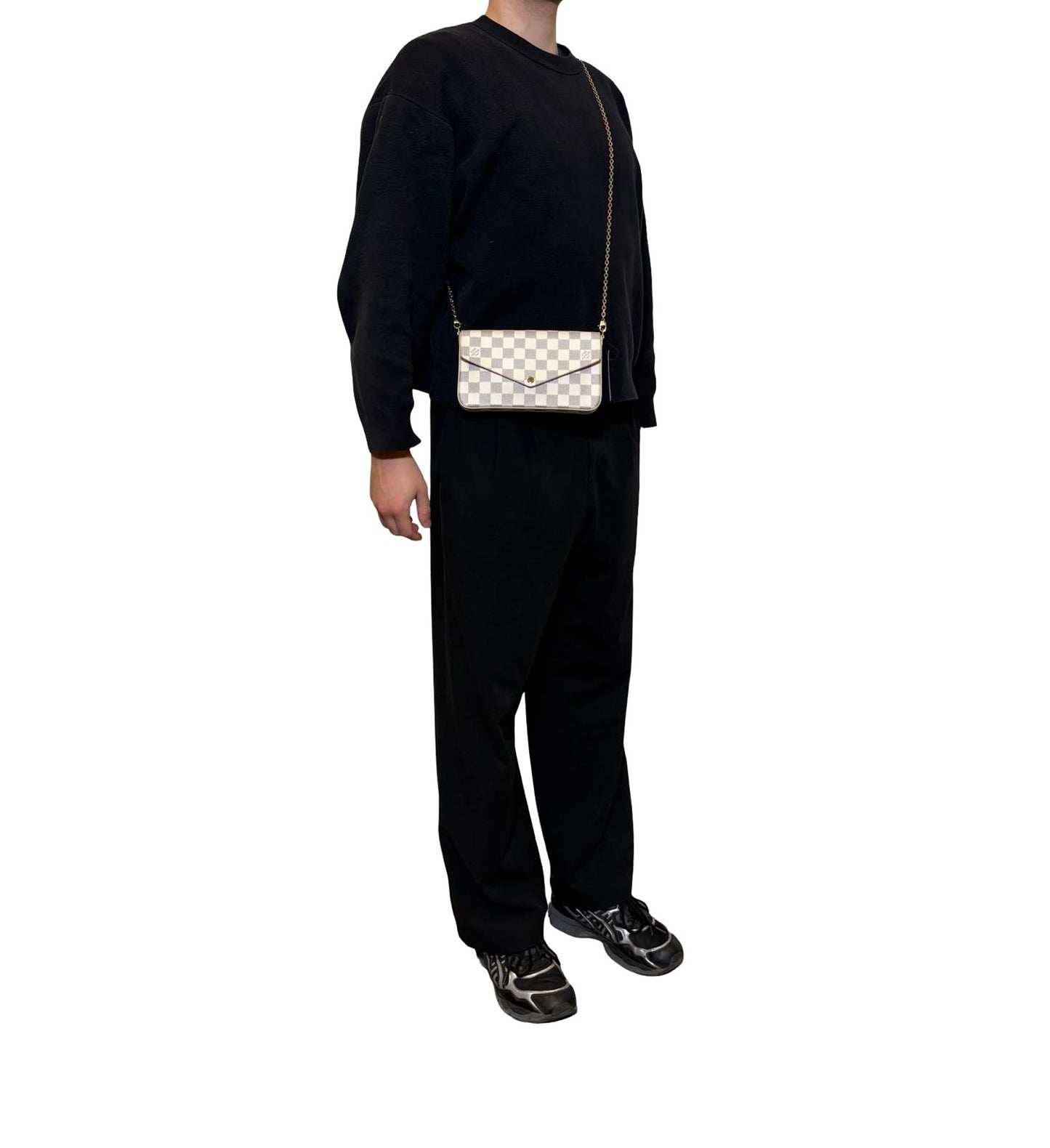 Louis Vuitton Félice Azur Pochette Crossbody Bag