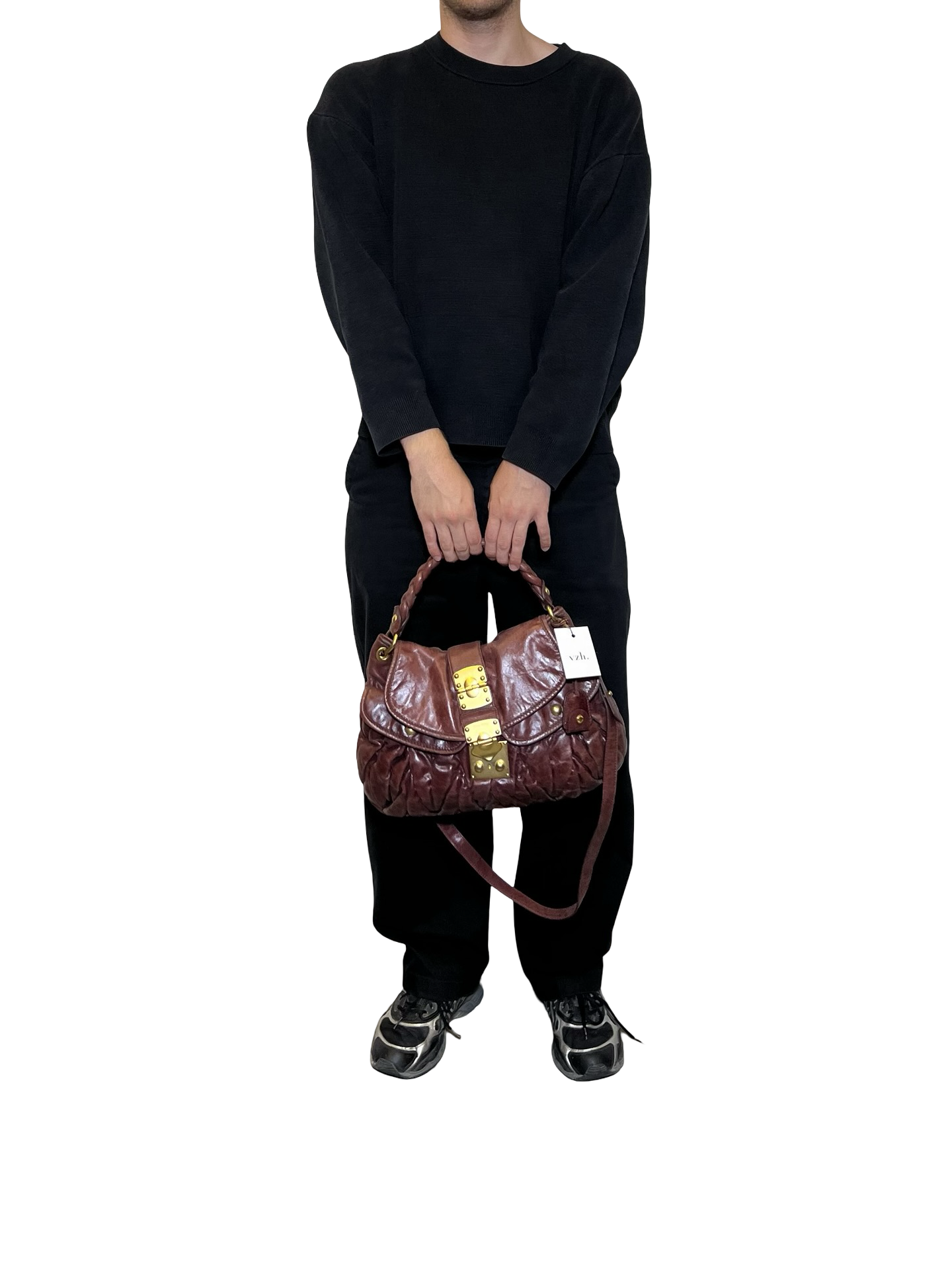 Miu Miu Matelasse Leather Shoulder Bag