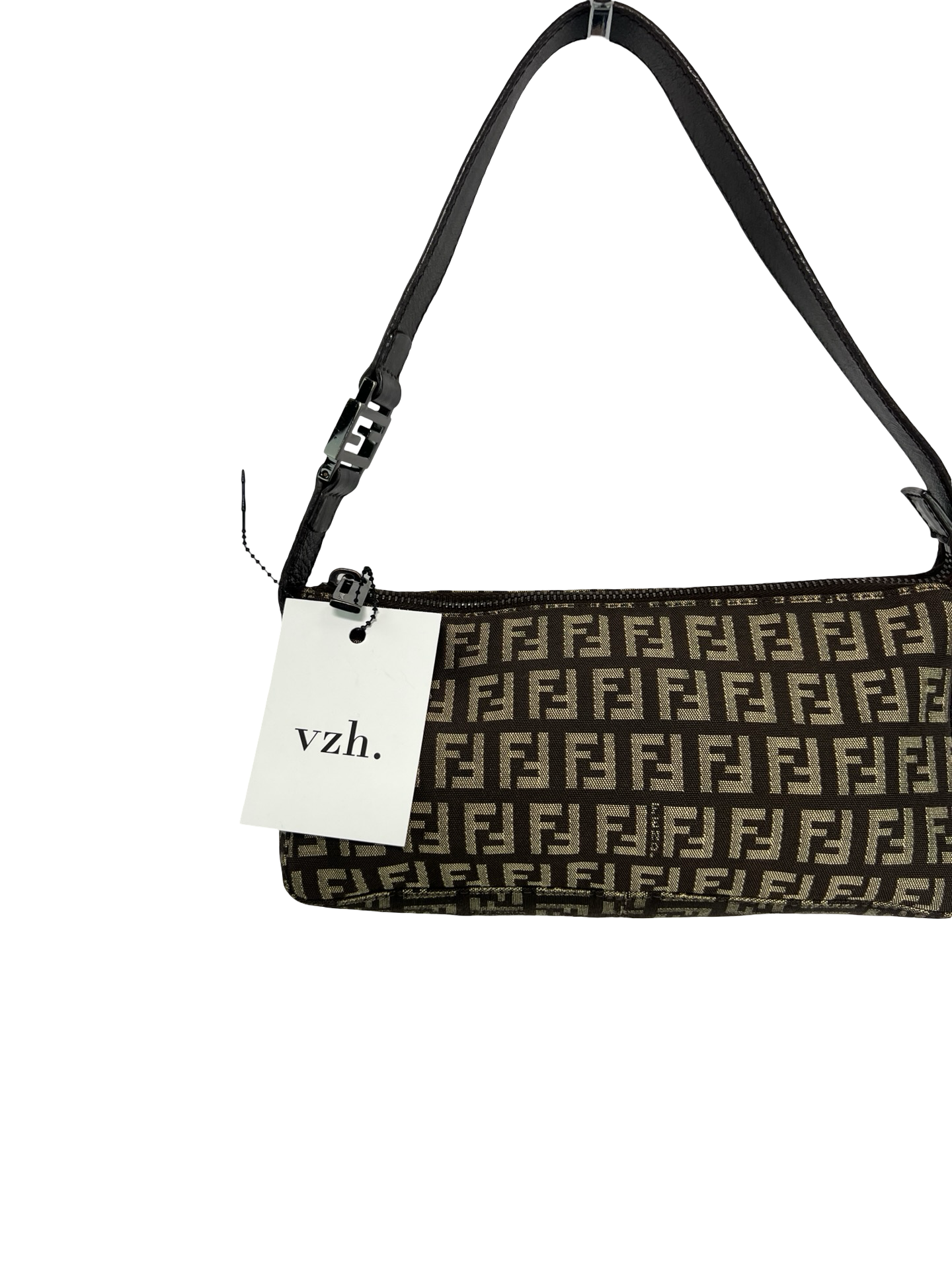 Fendi Zucca Pochette Monogram Shoulder Bag