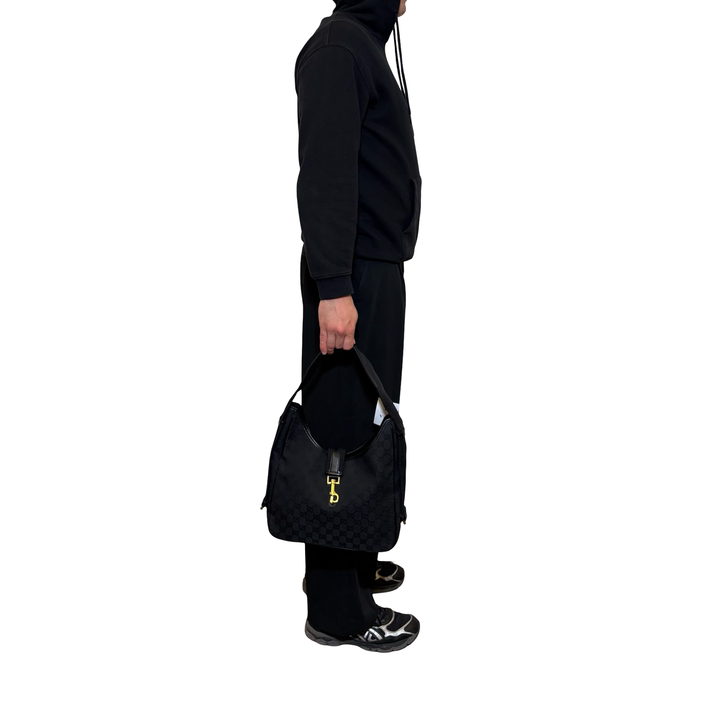 Gucci Canvas Monogram Shoulder Bag