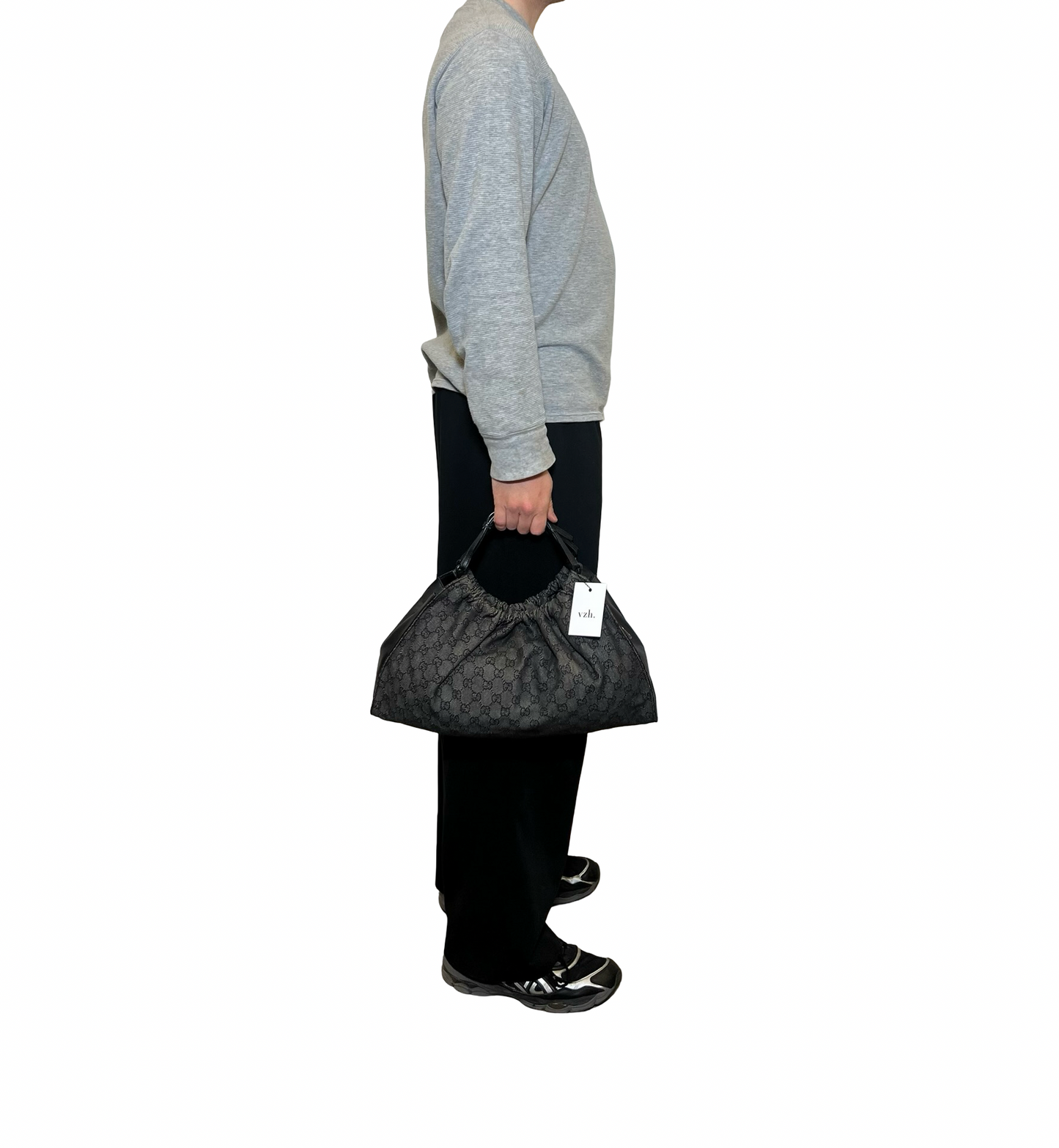 Gucci Canvas Monogram Shoulder Bag