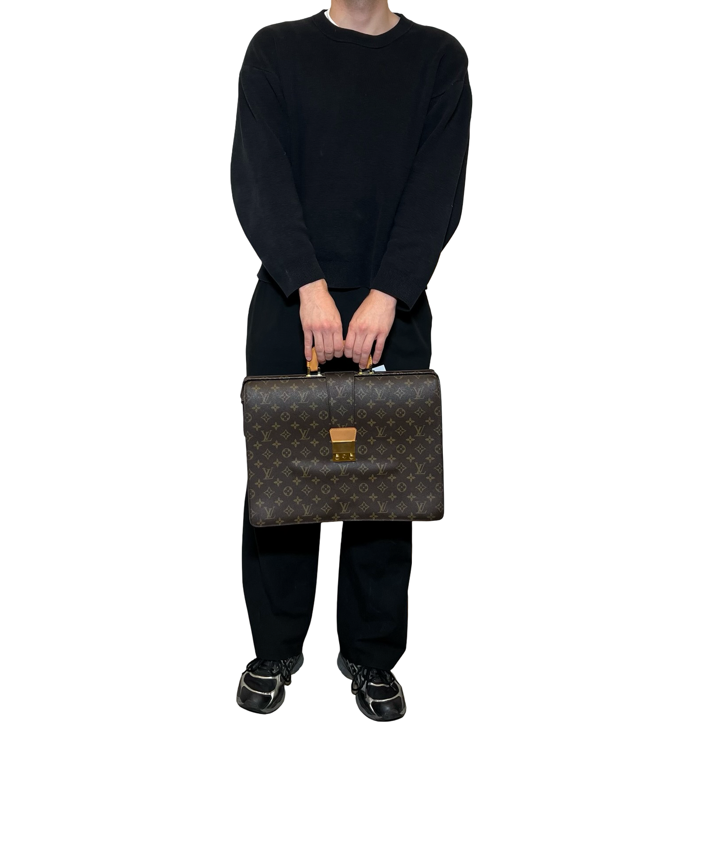 Louis Vuitton Serviette Fermoir Hand Bag