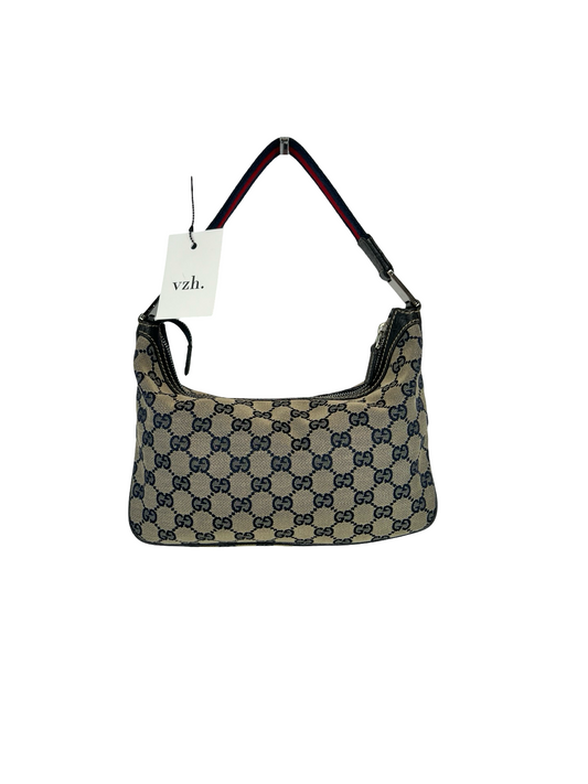 Gucci Canvas Hobo Shoulder Bag