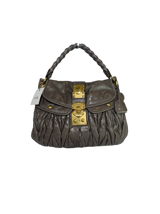 Miu Miu Matelasse Leather Shoulder Bag