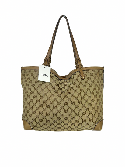 Gucci Monogram Canvas Tote Bag