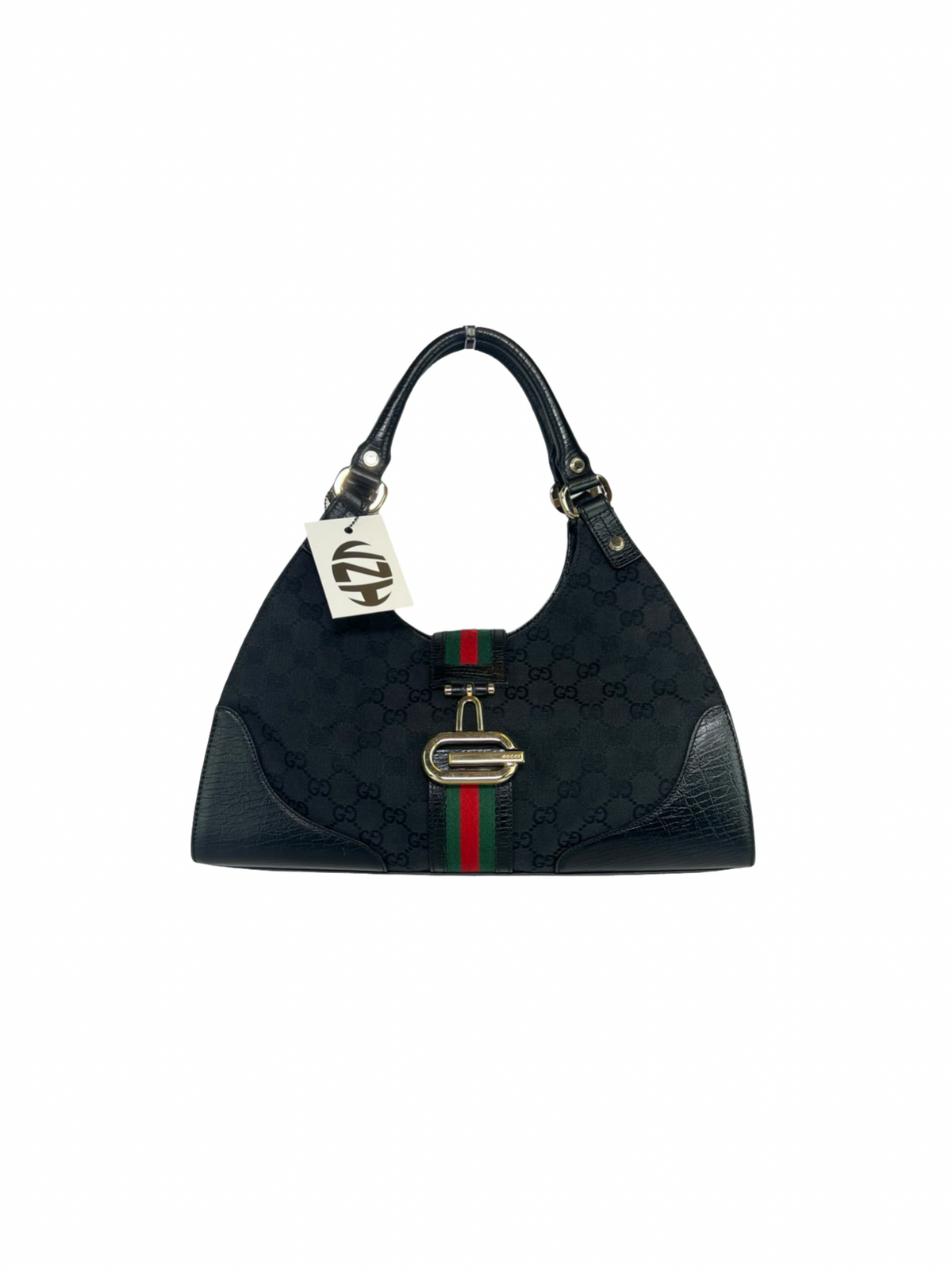 Gucci GG Canvas Web Junco Shoulder Bag