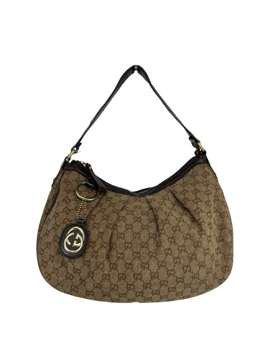 Gucci Canvas GG Hobo Bag