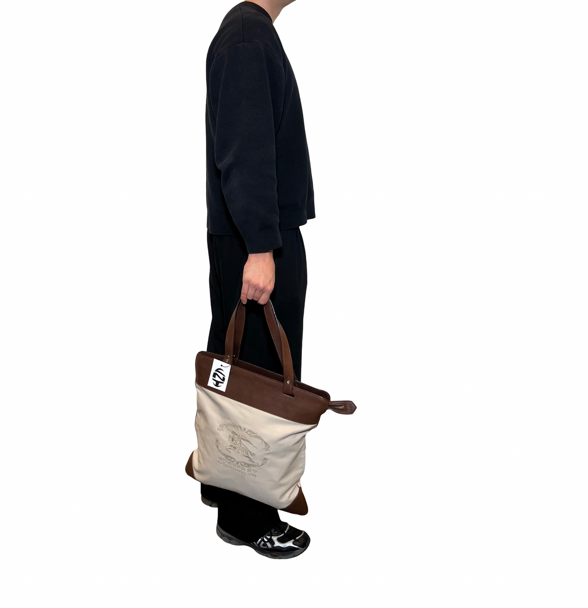 Burberry Prorsum Canvas Tote Bag