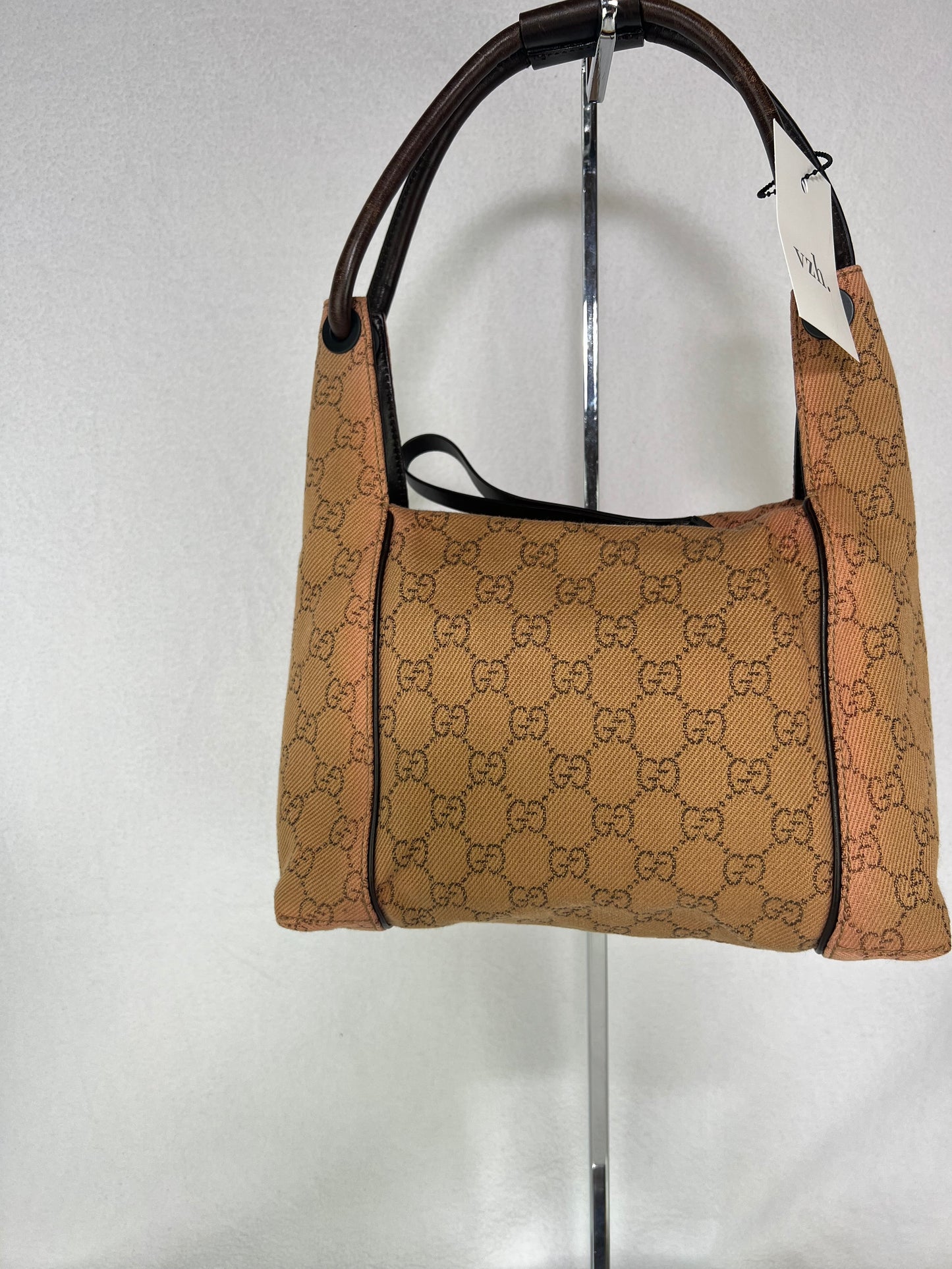 Gucci Light Brown Canvas Shoulderbag