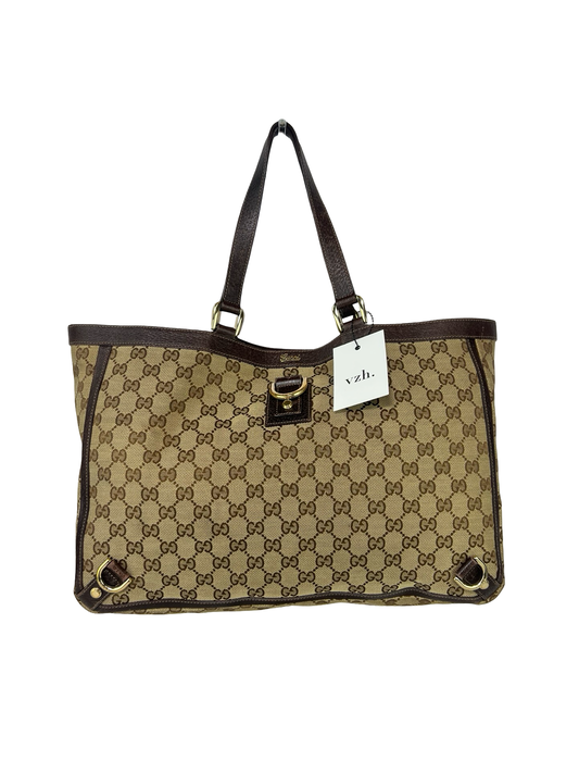 Gucci Canvas D-Ring Tote Bag