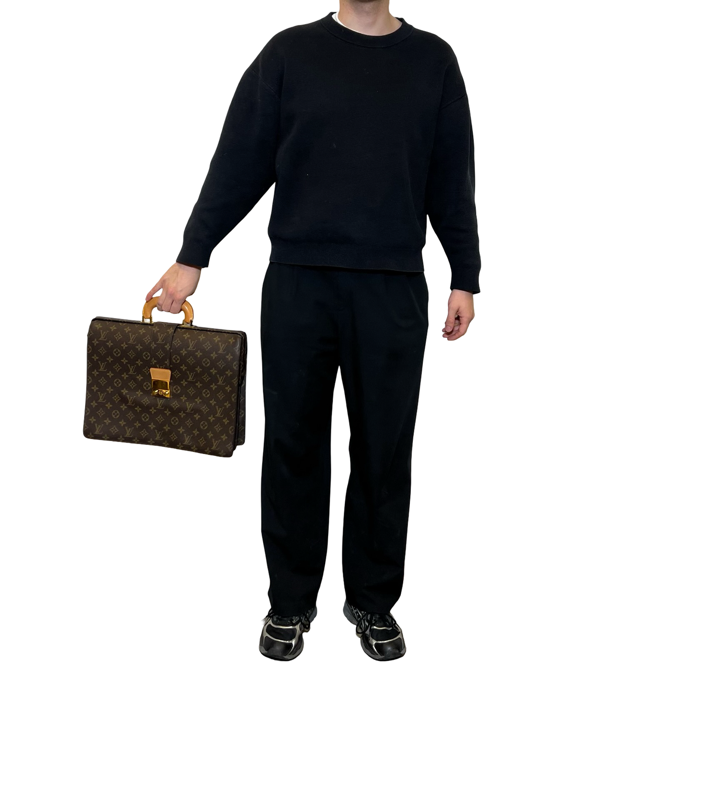 Louis Vuitton Serviette Fermoir Hand Bag