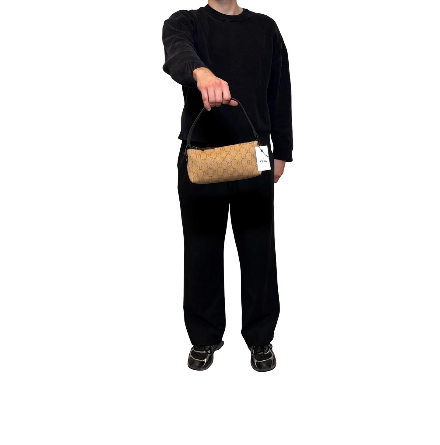 Gucci Canvas Monogram Shoulder Bag