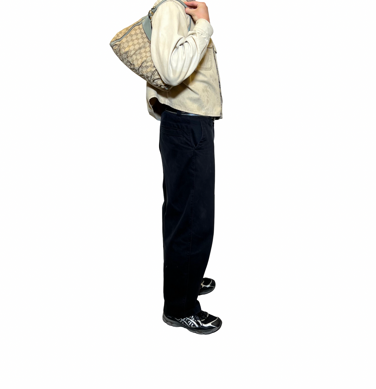 Gucci Canvas Guccissima Shoulder Bag
