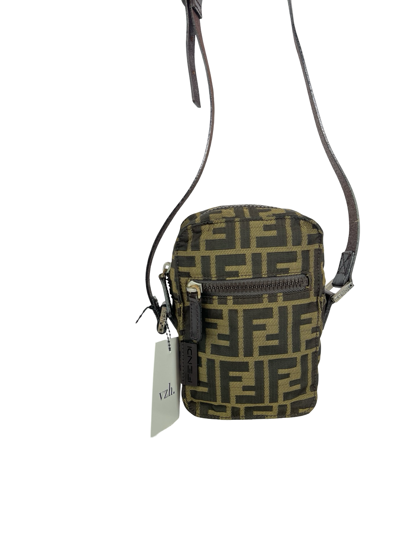 Fendi Zucca Canvas Crossbody Bag