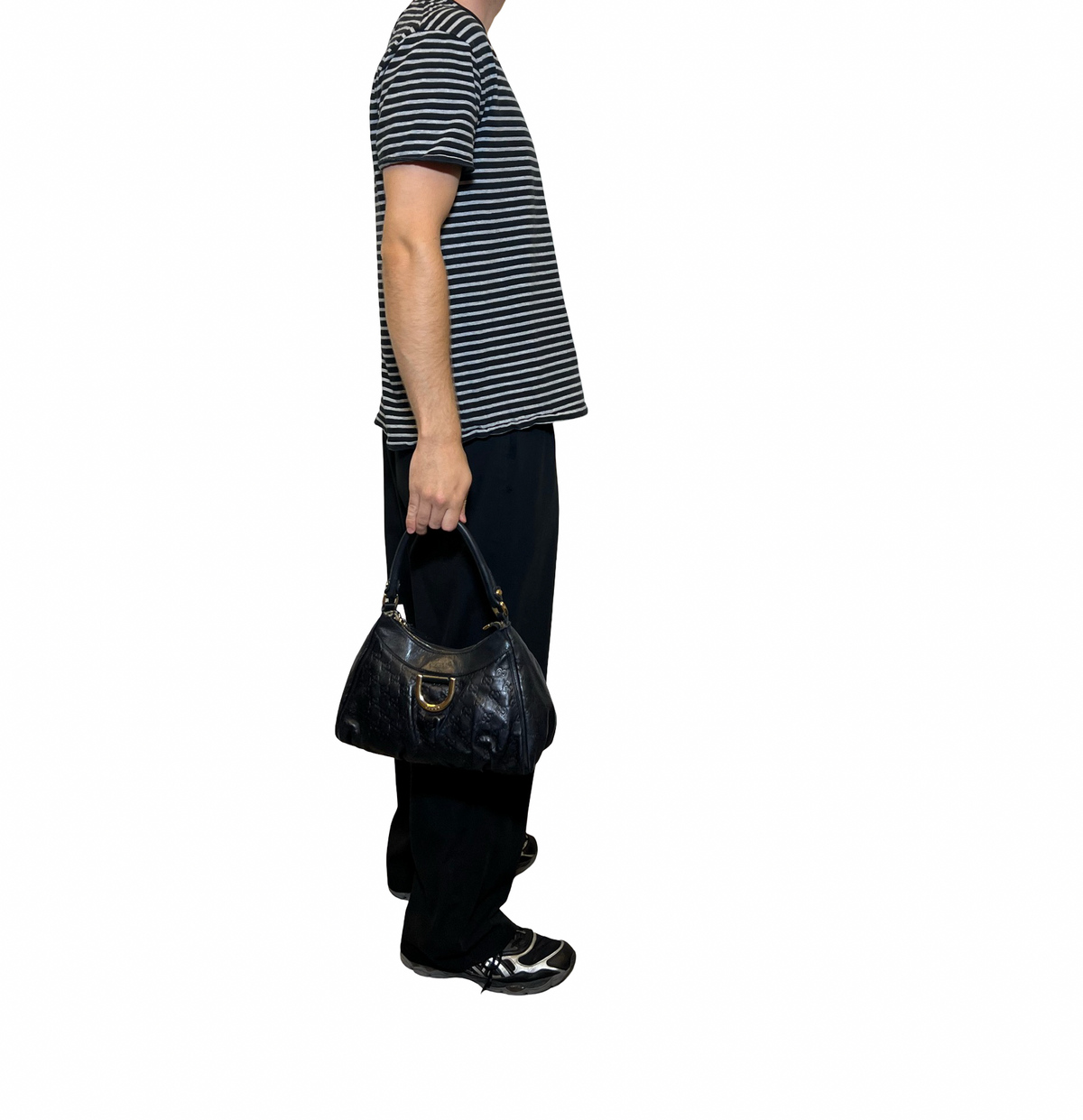 Gucci Leather Guccissima Shoulder Bag