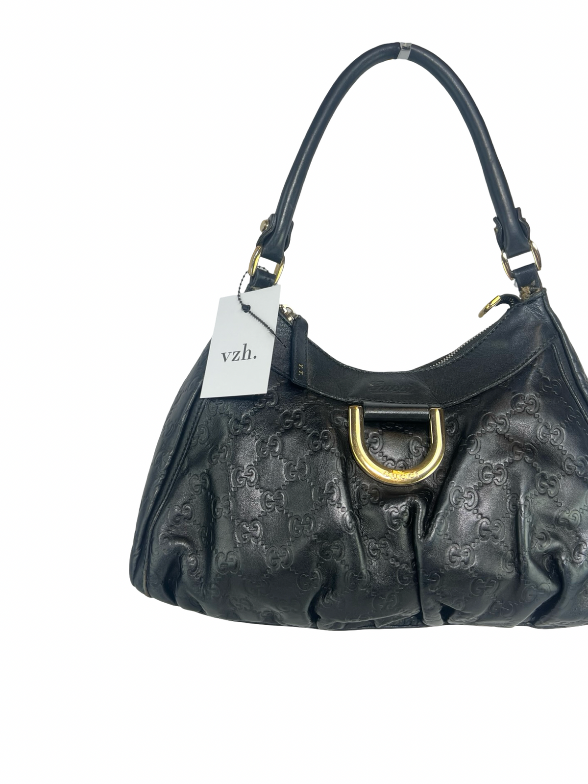 Gucci Leather Guccissima Shoulder Bag