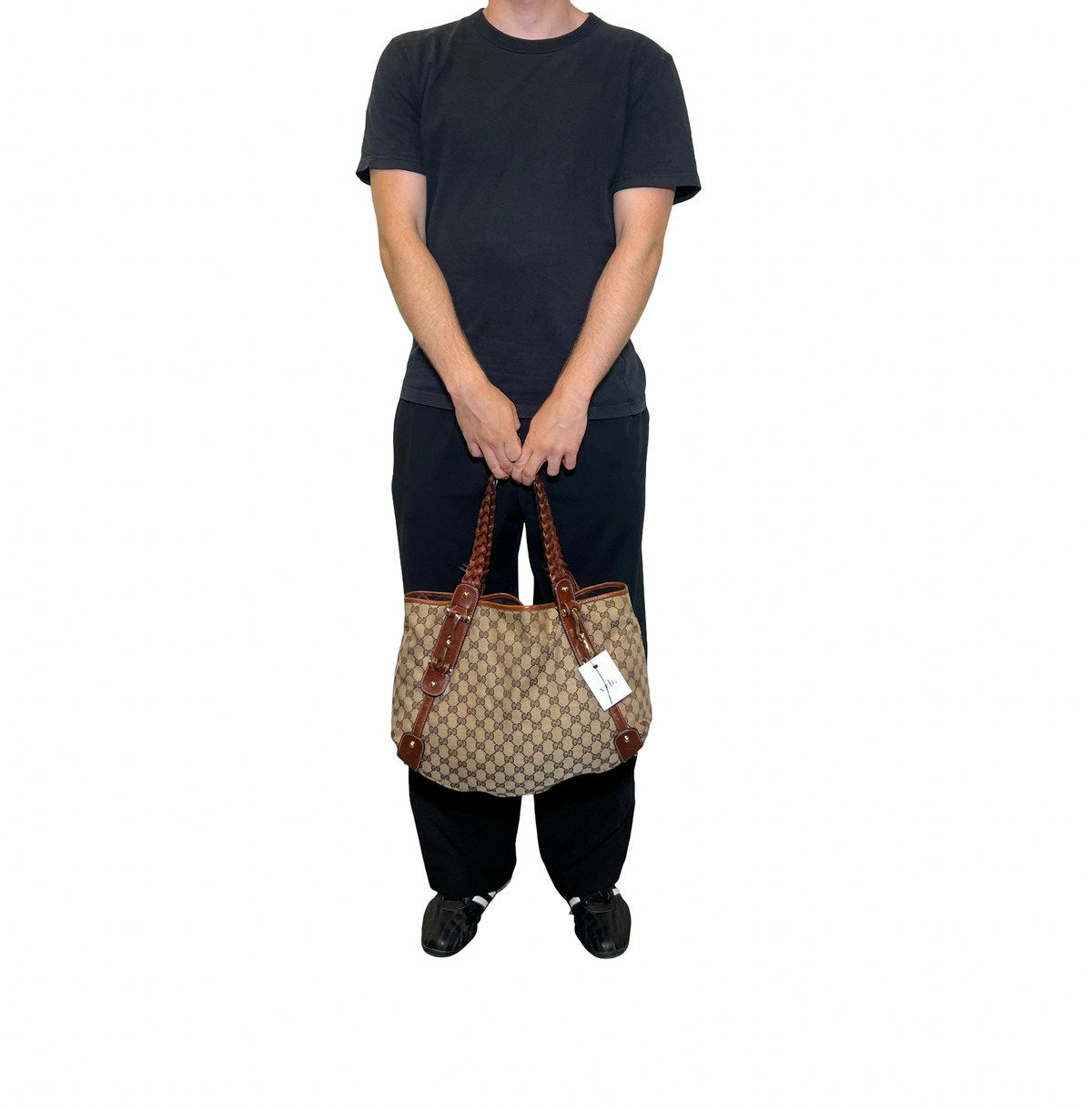 Gucci Pelham Canvas Tote Bag