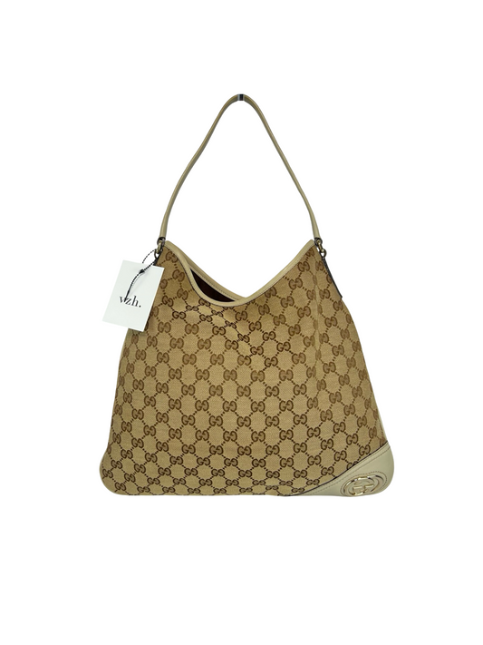 Gucci Britt Canvas Shoulder Bag