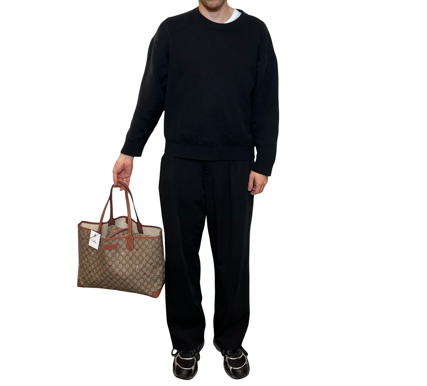 Gucci Supreme Star Canvas Shoulder Bag
