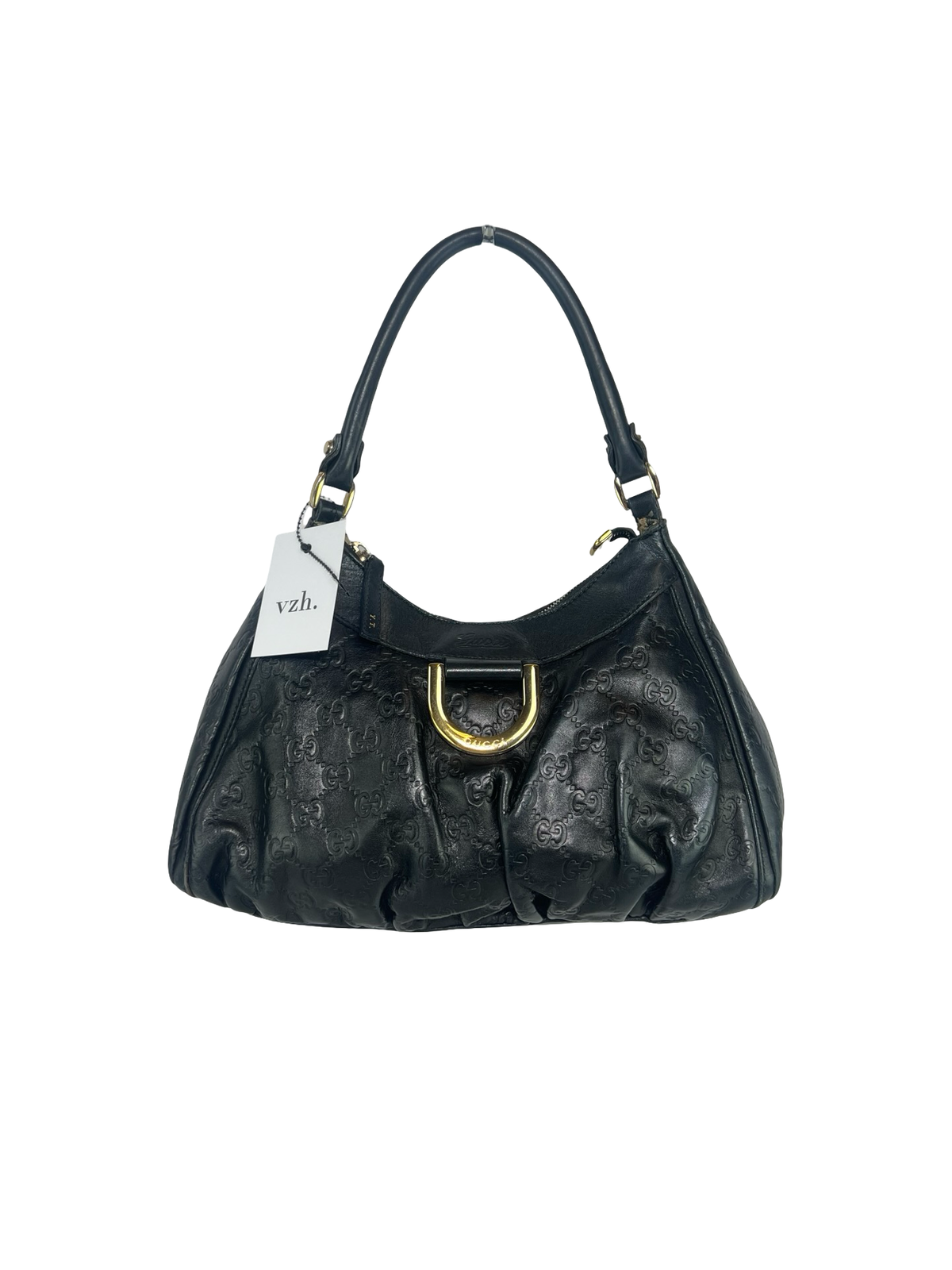 Gucci Leather Guccissima Shoulder Bag