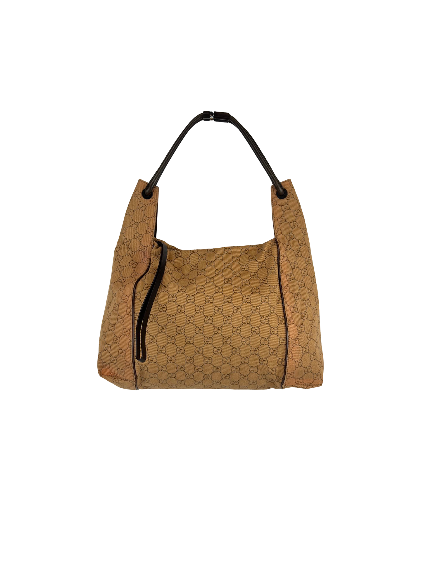 Gucci Light Brown Canvas Shoulder Bag