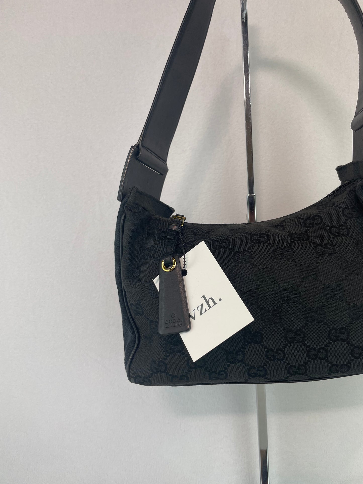 Gucci Black Monogram Handbag