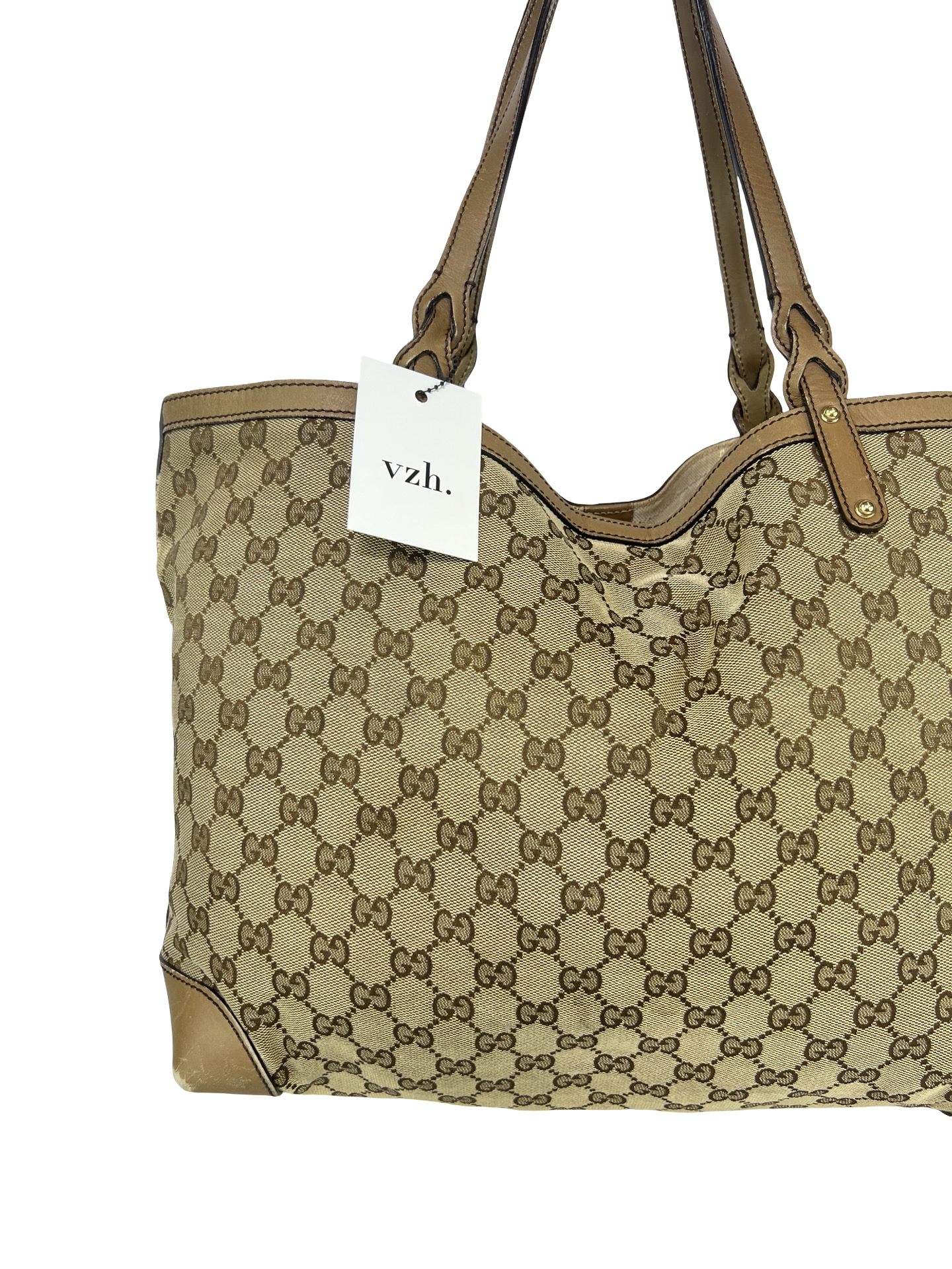 Gucci Monogram Canvas Tote Bag