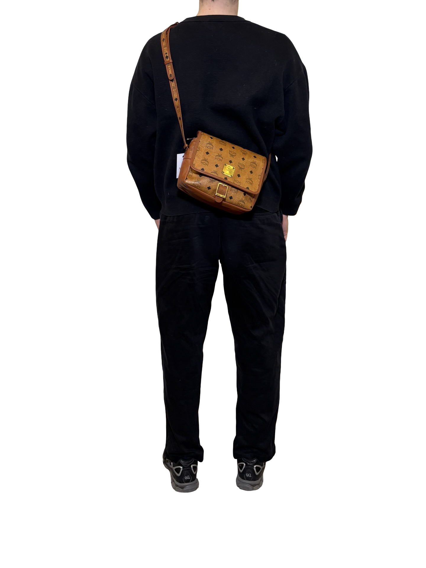 MCM Visetos Logogram Shoulder Bag