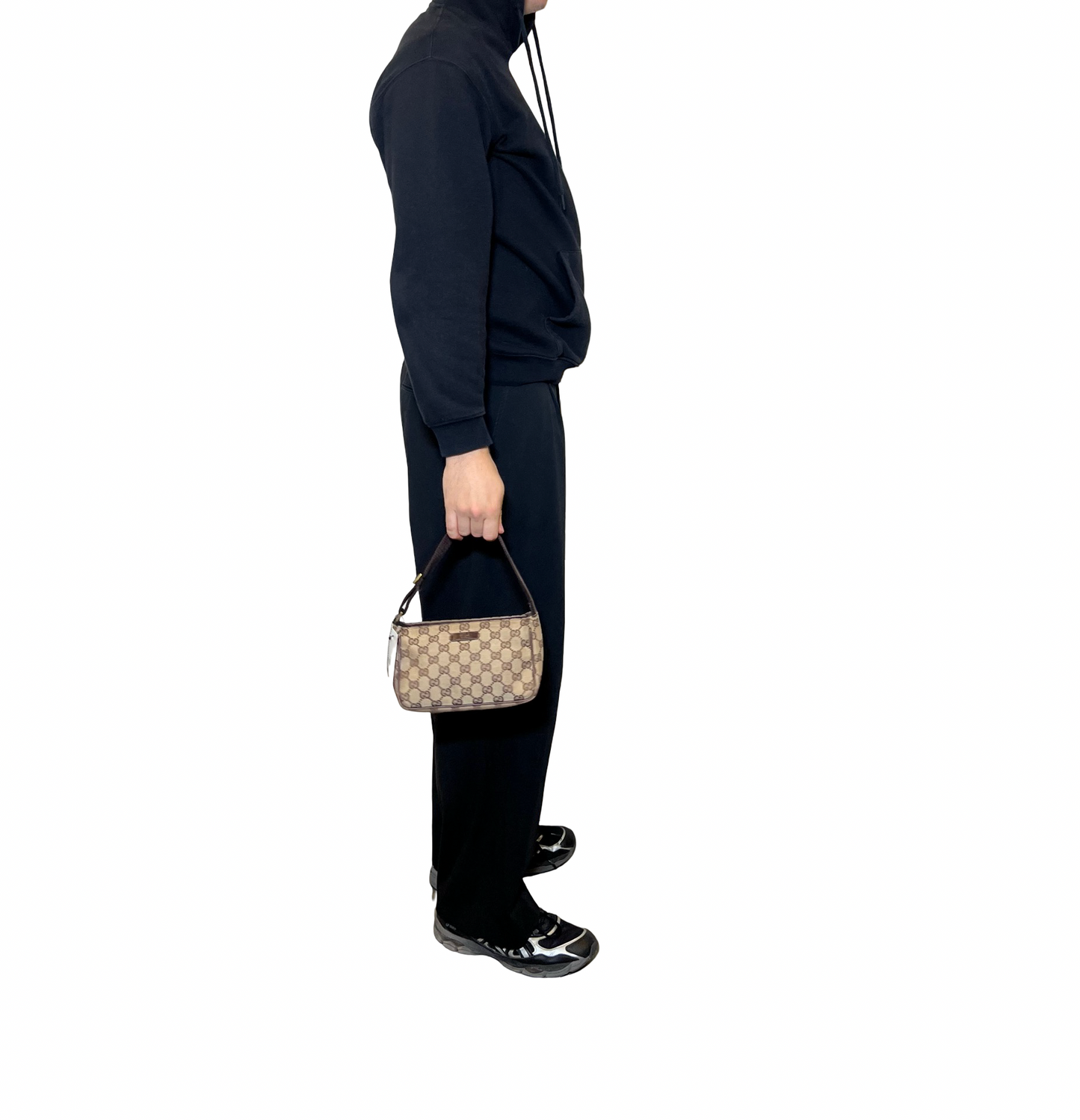 Gucci Canvas Monogram Shoulder Bag