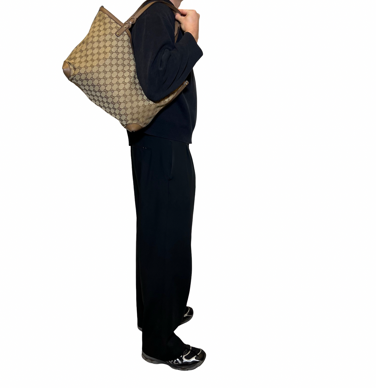 Gucci Canvas Monogram Tote Bag