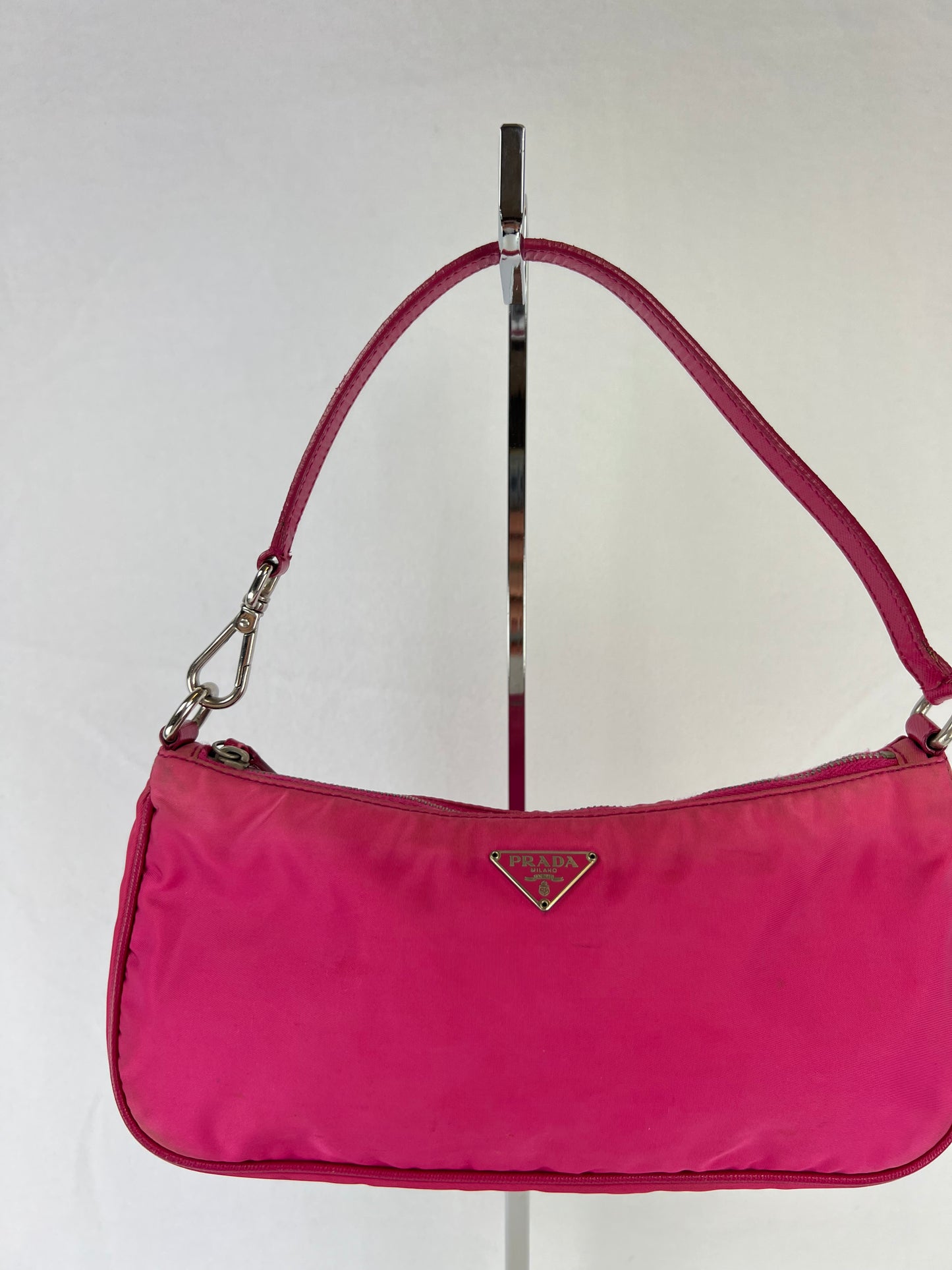 Prada Mini Pochette Nylon Pink