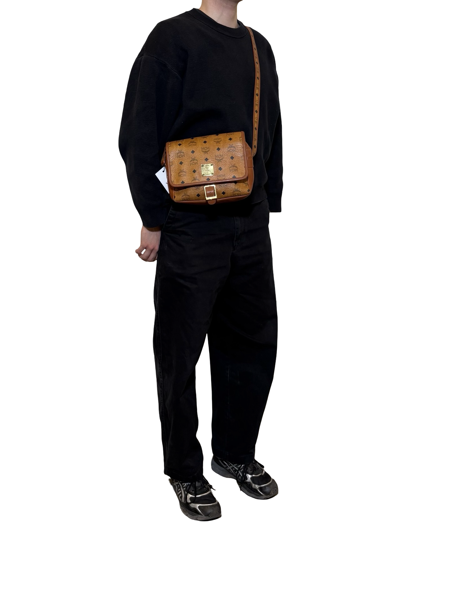 MCM Visetos Logogram Shoulder Bag