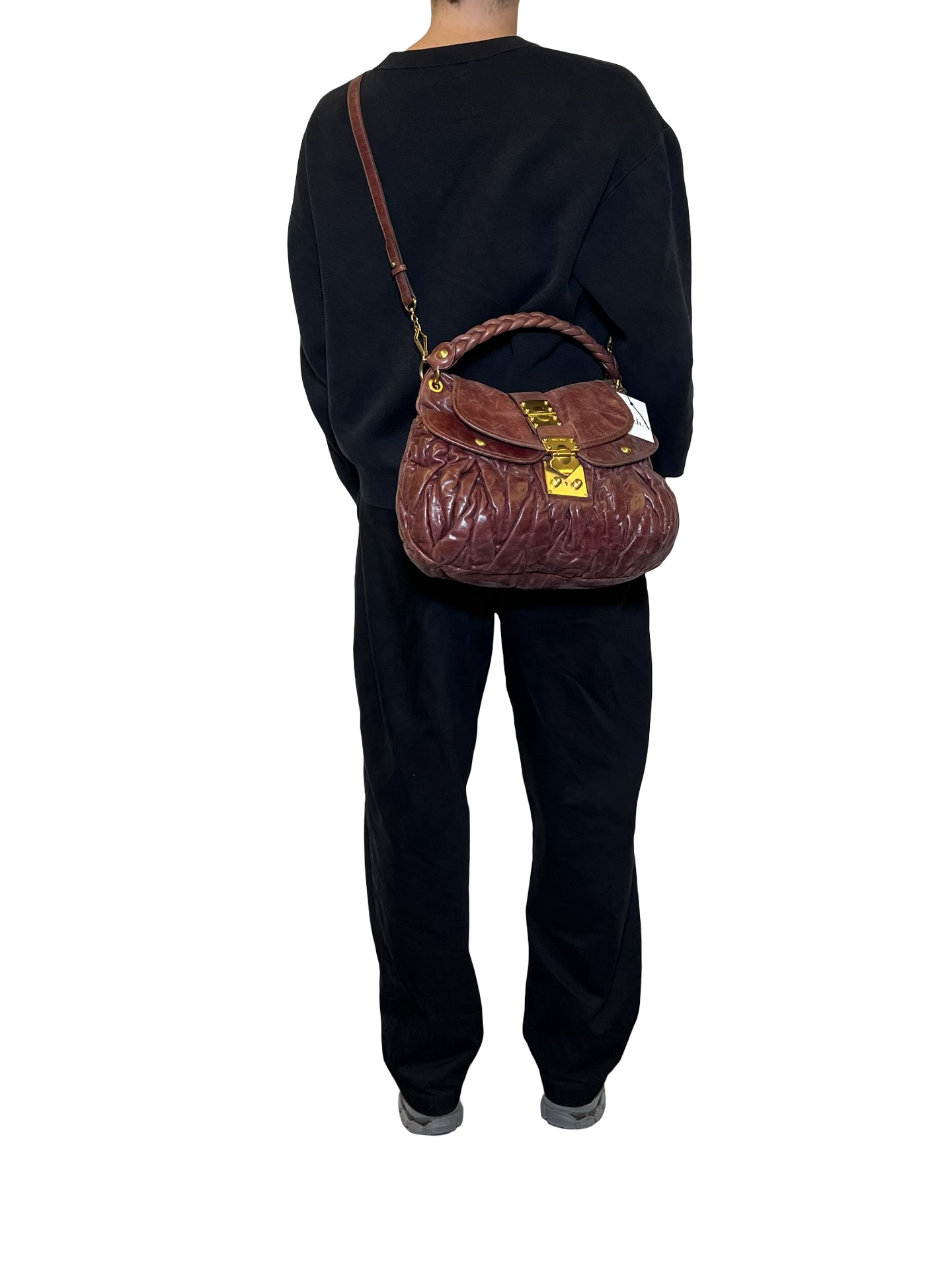 Miu Miu Matelasse Leather Shoulder Bag