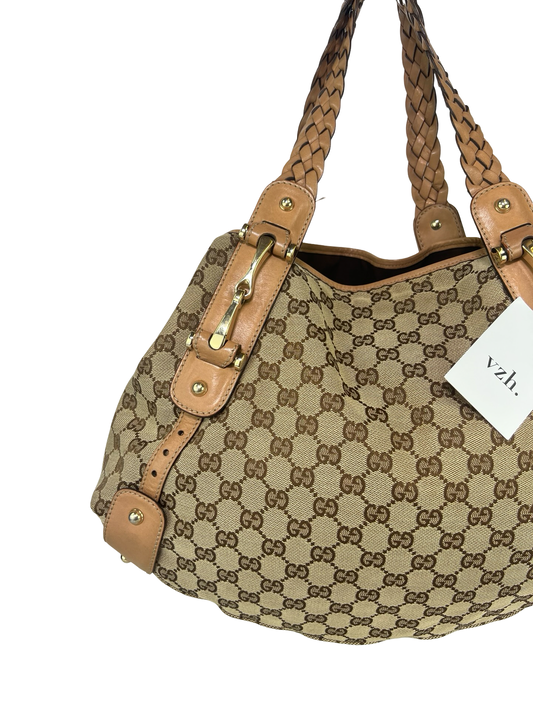 Gucci Pelham Canvas Tote Bag