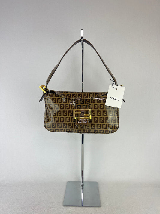 Fendi Zucchino Mama Baguette Shoulder Bag