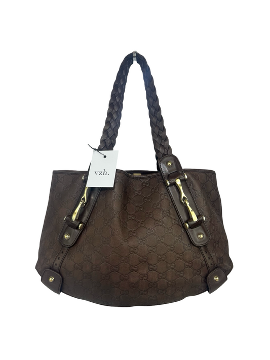 Gucci Pelham Canvas Tote Bag