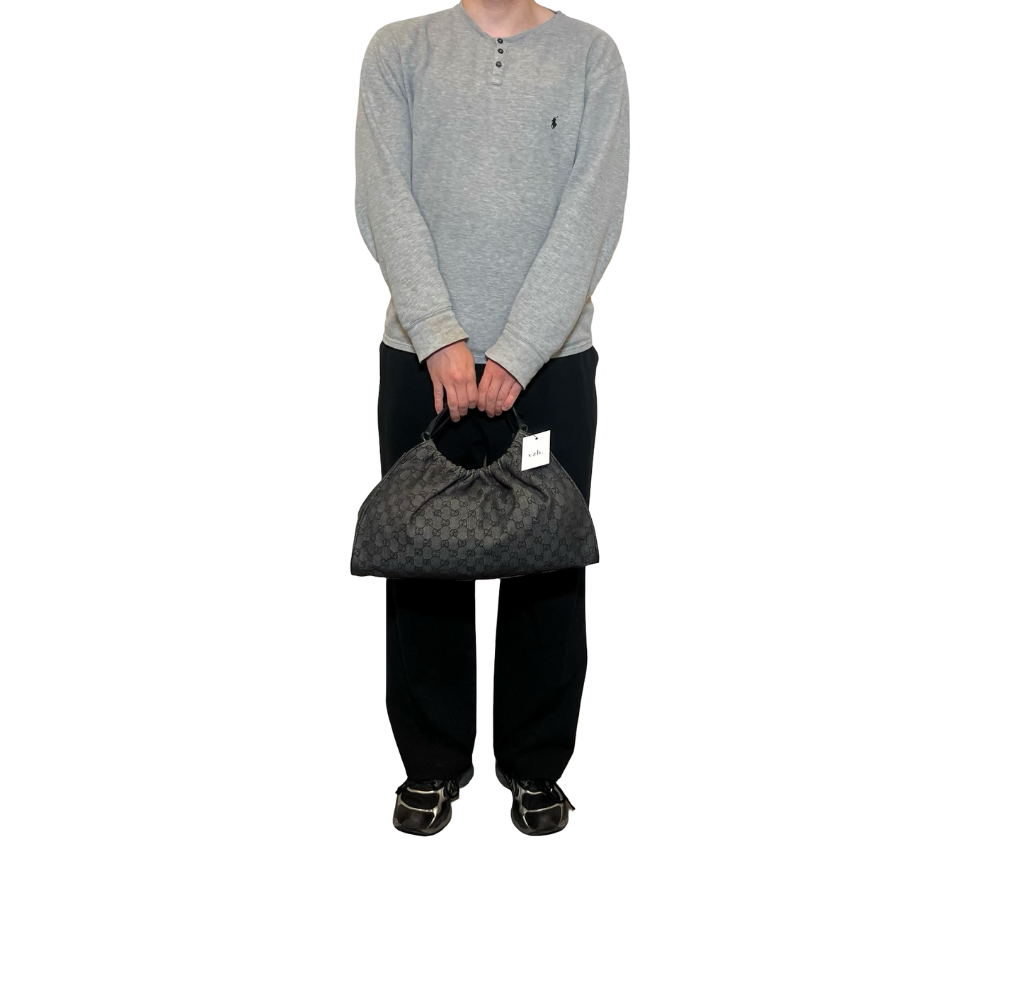 Gucci Canvas Monogram Shoulder Bag