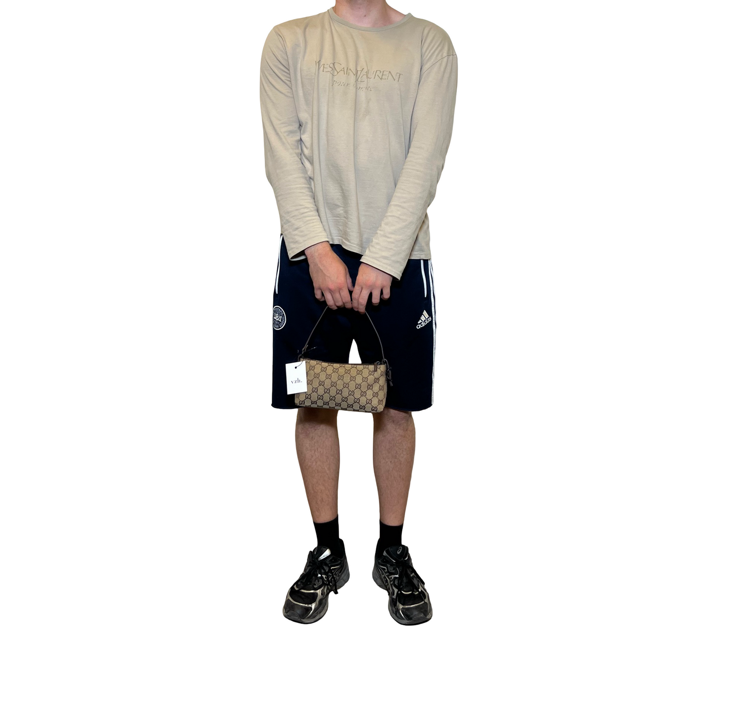 Gucci Canvas Monogram Shoulder Bag