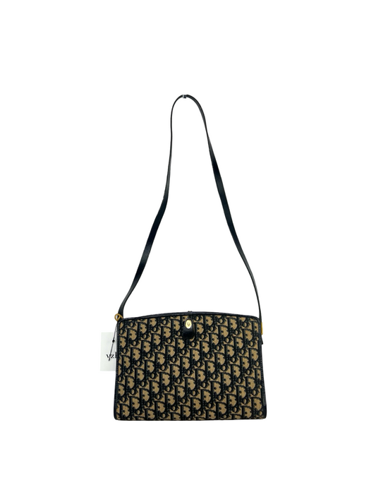 Dior Canvas Monogram Shoulder Bag