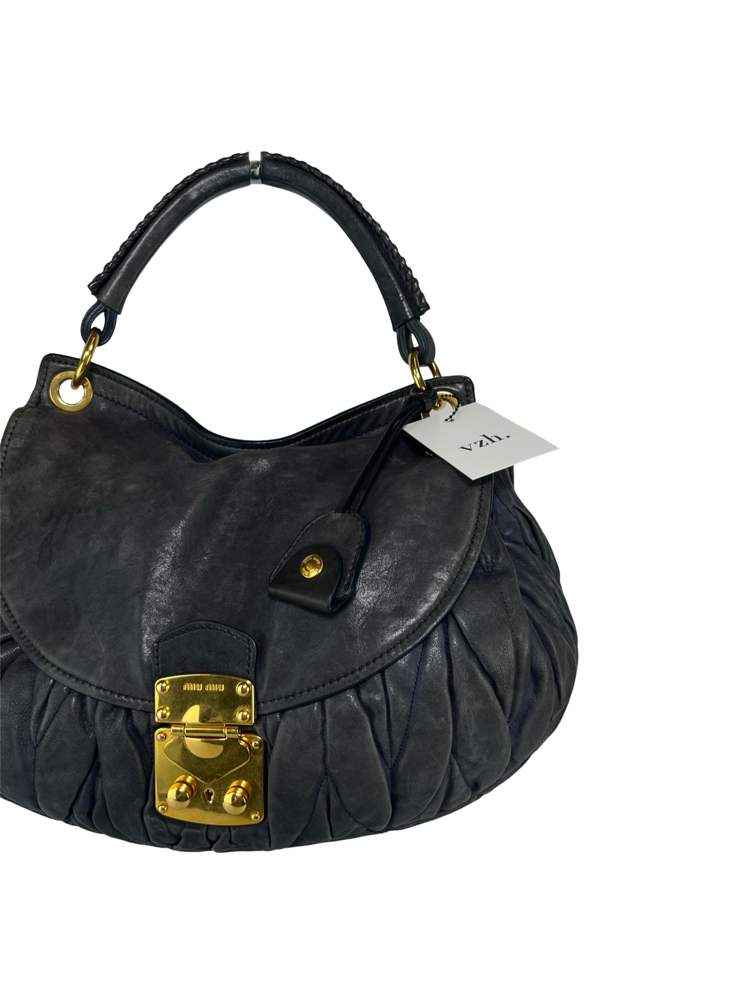 Miu Miu Matelasse Leather Shoulder Bag